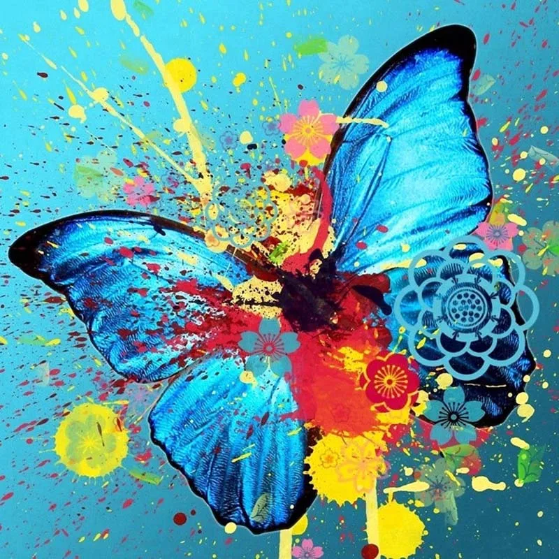 Butterfly-flowers-nimal-new-arrival-DIY-Crystal-full-drill-square-5D-diamond-painting-cross-stitch-kit (1)