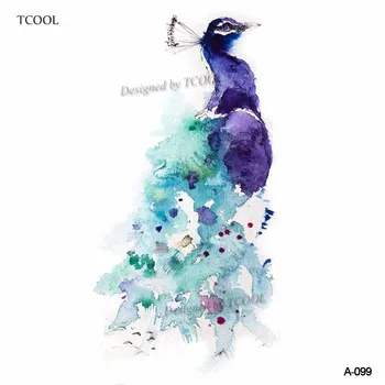 HXMAN Watercolor Peacock Temporary Fake Tattoo Body Art Sticker Waterproof Hand Tattoo for Men Hot Design 9.8X6cm A-099
HXMAN Watercolor Peacock Temporary Fake Tattoo Body Art Sticker Waterproof Hand Tattoo for Men Hot Design 9.8X6cm A-099