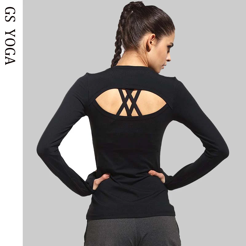 New Autumn Women Black long Sleeve Sports T Shirt Fitness Gym Running shirt Quick Dry Yoga Shirts G-062
New Autumn Women Black long Sleeve Sports T Shirt Fitness Gym Running shirt Quick Dry Yoga Shirts G-062