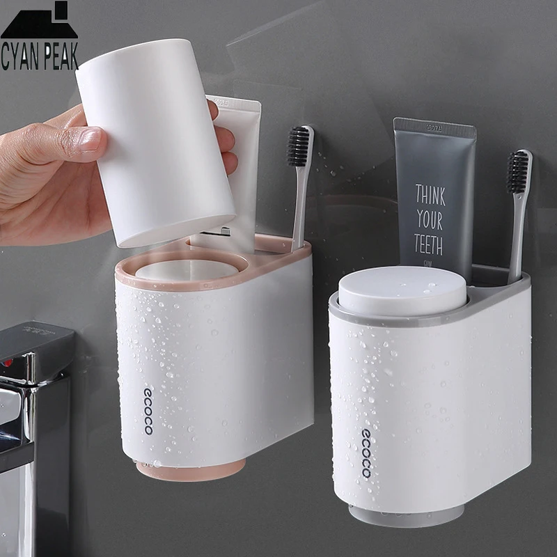 Bathroom Accessories Wall Mount Toothbrush Cup Storage Holder Toothpaste Dispenser Toothbrush Case Household Rack Home Tool
Bathroom Accessories Wall Mount Toothbrush Cup Storage Holder Toothpaste Dispenser Toothbrush Case Household Rack Home Tool