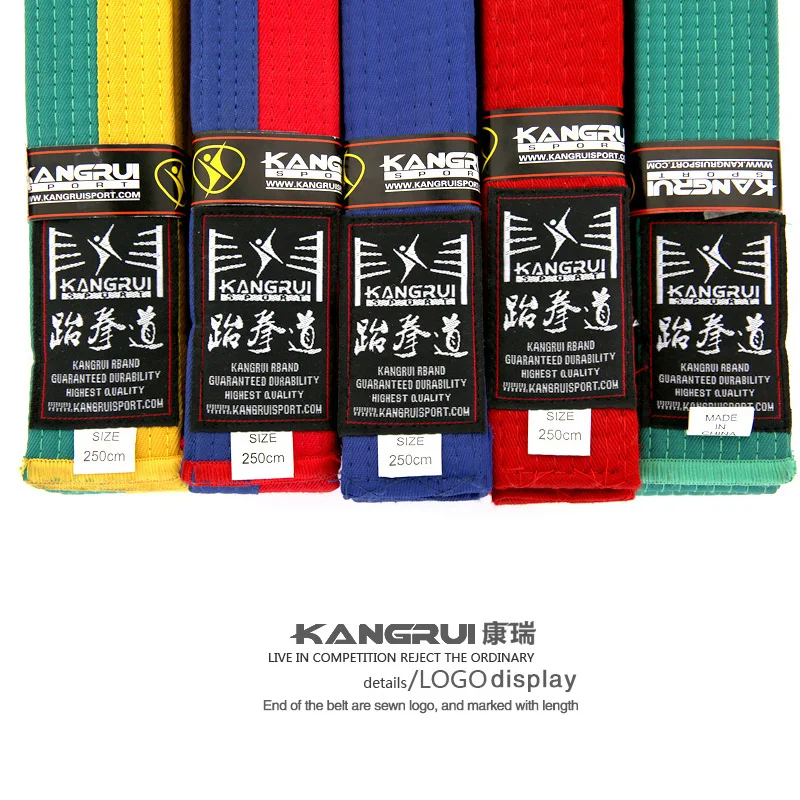 New 100% cotton taekwondo belt colorful white yellow red green black professional belt Martial Arts Karate Judo 2.5M Waistband
New 100% cotton taekwondo belt colorful white yellow red green black professional belt Martial Arts Karate Judo 2.5M Waistband