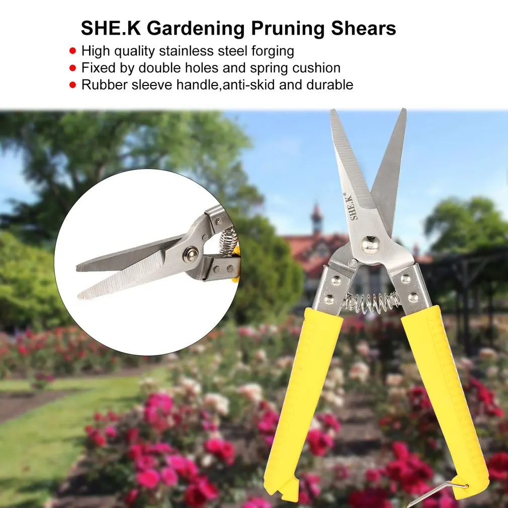 Gardening Pruning Shears Garden Grafting Scissors Straight Shanks Stainless Steel Fruit Picking Pruning Tools
Gardening Pruning Shears Garden Grafting Scissors Straight Shanks Stainless Steel Fruit Picking Pruning Tools