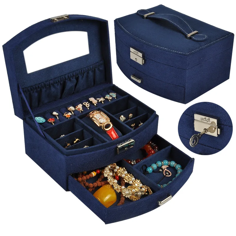 Multilaye Design Jewelry Box Mirror Store more Jewelry Necklace Ring Earring Watch Jewel case Storage Jewelry Holder JB-12
Multilaye Design Jewelry Box Mirror Store more Jewelry Necklace Ring Earring Watch Jewel case Storage Jewelry Holder JB-12
