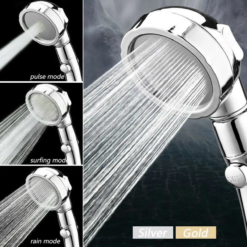 Handheld Shower Head High Pressure Chrome 3 Spary Setting with ON/OFF Pause Switch Water Saving Adjustable Luxury Spa Det
Handheld Shower Head High Pressure Chrome 3 Spary Setting with ON/OFF Pause Switch Water Saving Adjustable Luxury Spa Det