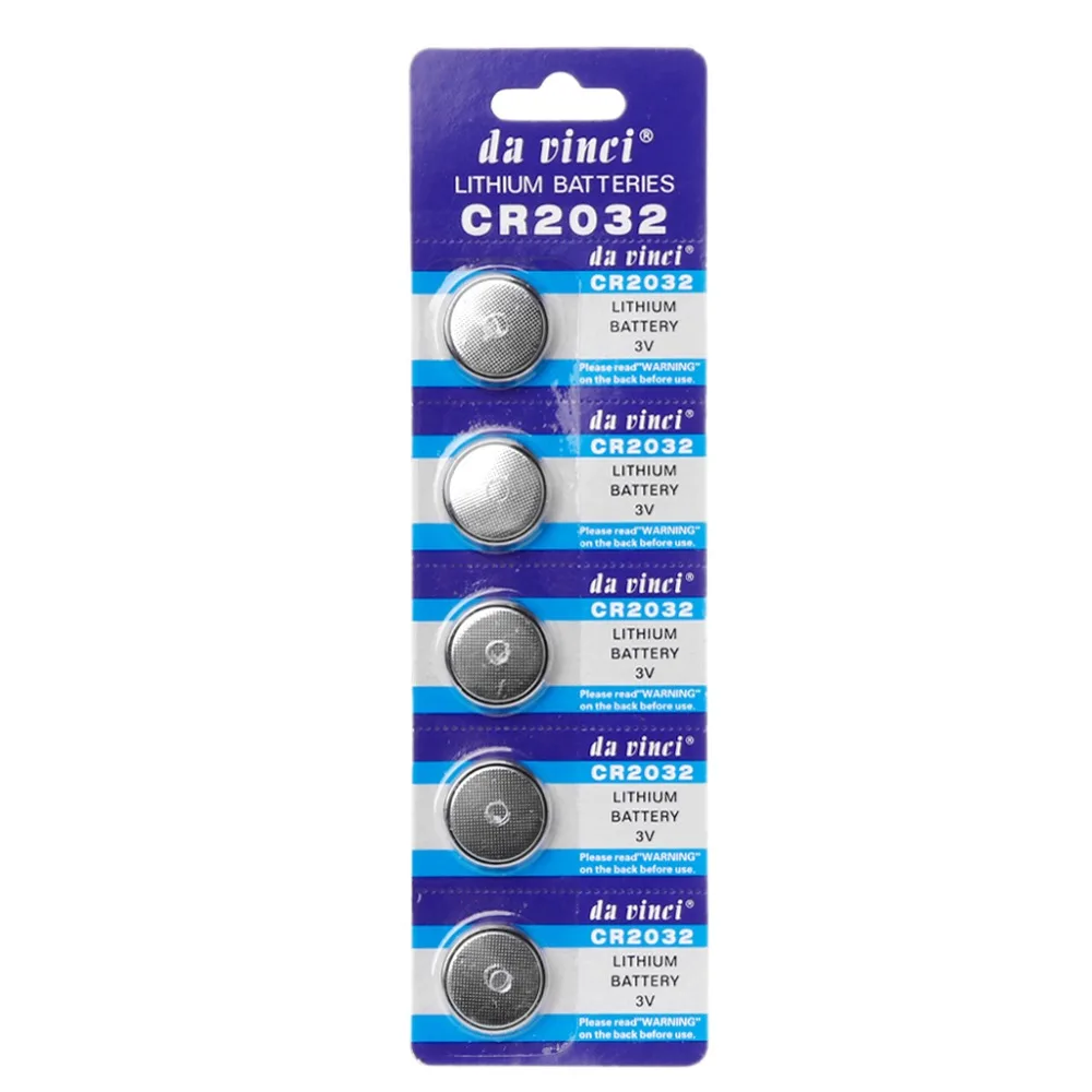 5PCS Button Battery 3V CR2032 BR2032 DL2032 ECR2032 Cell Coin Lithium Li-ion Batteries Promotion Watch Computer LED Light
5PCS Button Battery 3V CR2032 BR2032 DL2032 ECR2032 Cell Coin Lithium Li-ion Batteries Promotion Watch Computer LED Light