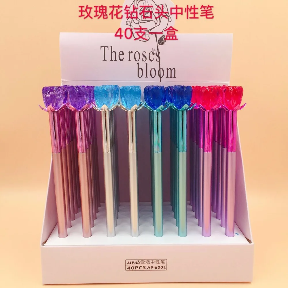 1 Piece Creative Fashion Korean Gel Pen Candy Color Rose Diamond Crystal Unisex Pens School Office Supplies Stationery Gift
1 Piece Creative Fashion Korean Gel Pen Candy Color Rose Diamond Crystal Unisex Pens School Office Supplies Stationery Gift