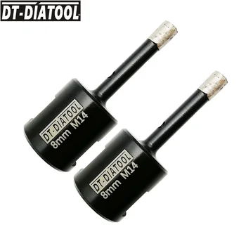 DT-DIATOOL 2pcs Dia 8mm Wet Welded Solid segmented Diamond Drilling Hole Saw Core Bits for drilling hard Granie with M14 thread
DT-DIATOOL 2pcs Dia 8mm Wet Welded Solid segmented Diamond Drilling Hole Saw Core Bits for drilling hard Granie with M14 thread