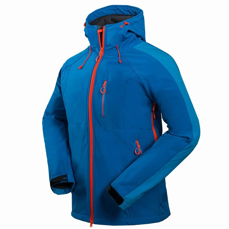 Image 2016 Men s Hiking Jackets Softshell Jacket Men Outdoor Autumn Winter Sports Coats Waterproof Windproof Camping Ski Jacket RM091