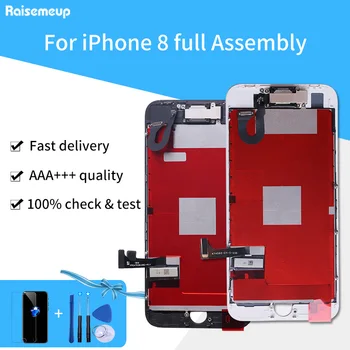 For iPhone 8 LCD Full Assembly Touch Screen Display Assembly Replacement Parts Front Camera with Free Tempered Glass+Tool sets
For iPhone 8 LCD Full Assembly Touch Screen Display Assembly Replacement Parts Front Camera with Free Tempered Glass+Tool sets