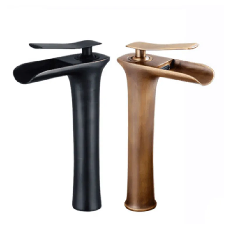 Waterfall Faucet Cold and Hot Mixed Faucet in the Toilet of Black Copper-Faced Pot Faucet
Waterfall Faucet Cold and Hot Mixed Faucet in the Toilet of Black Copper-Faced Pot Faucet