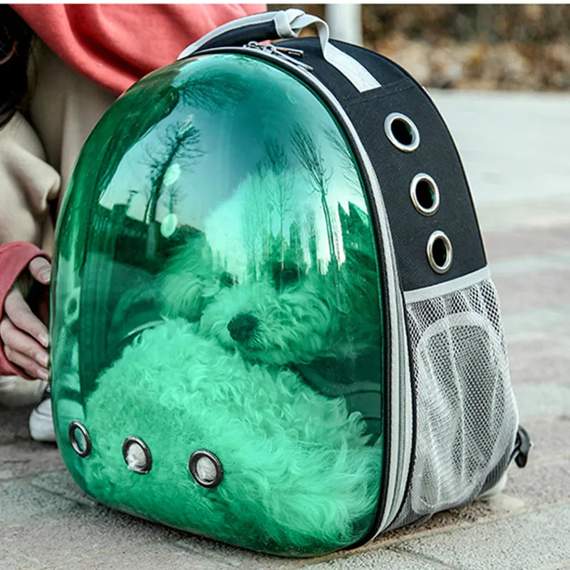 New pet backpack out portable cat bag transparent Pet Cat Dog Puppy Carrier Travel Bag Space Capsule Backpack Breathable AprT4 (10)