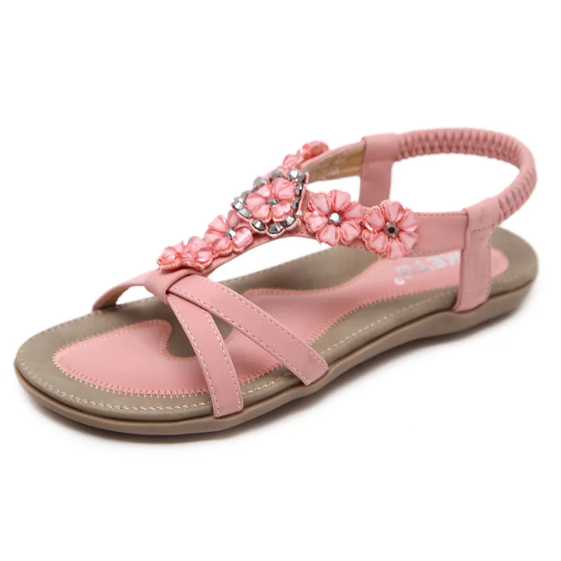 Woman Sandals 2019 Summer Fashion Floral Crystal Summer Shoes Lady Party Soft Leather Gladiator Sandals Women Casual Flat Shoes
Woman Sandals 2019 Summer Fashion Floral Crystal Summer Shoes Lady Party Soft Leather Gladiator Sandals Women Casual Flat Shoes
