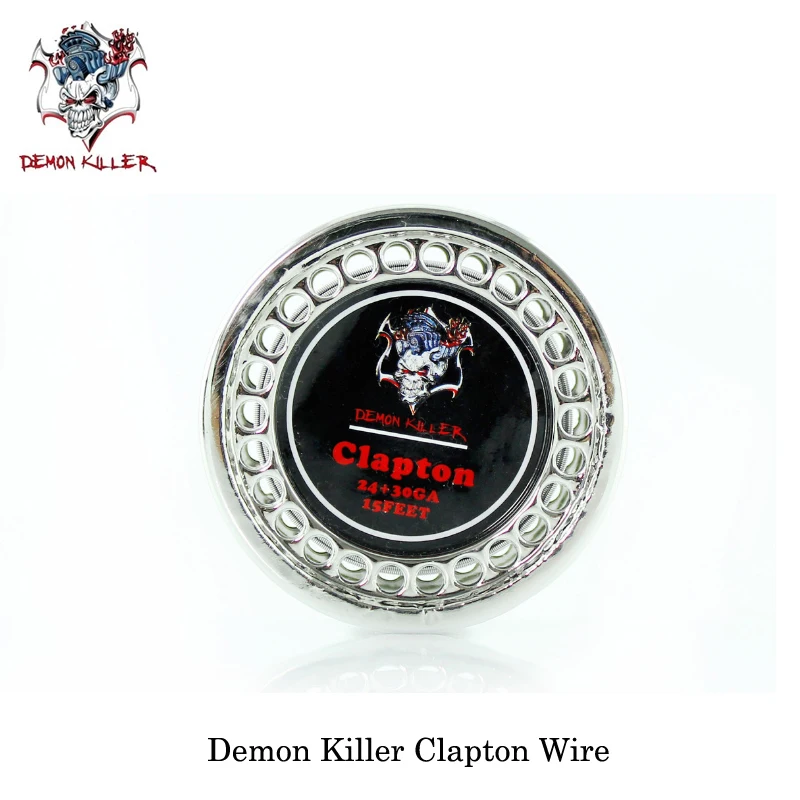 Demon Killer Clapton Heating Wire 24GA/26GA+30GA 24GA/26GA+32GA For Coil build DIY RDTA RDA RTA Rebuildable Atomizer Vaporizer
Demon Killer Clapton Heating Wire 24GA/26GA+30GA 24GA/26GA+32GA For Coil build DIY RDTA RDA RTA Rebuildable Atomizer Vaporizer