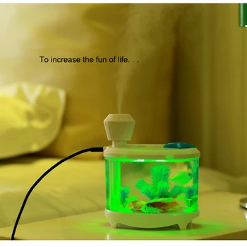 New LED Light Multifunction Desktop Fish Tank Humidifer Colorful Changing Mini USB 460 ML Air Diffuser Purifier Aquarium
New LED Light Multifunction Desktop Fish Tank Humidifer Colorful Changing Mini USB 460 ML Air Diffuser Purifier Aquarium