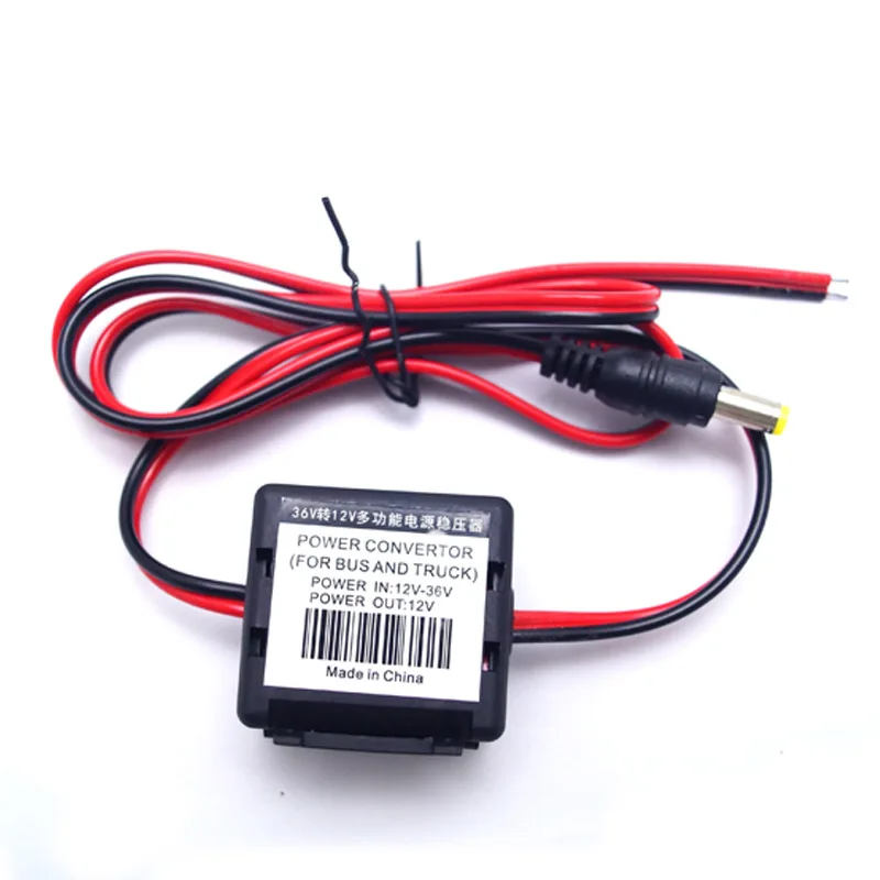 

12V T0 36V Car Stereo Power Convertor Supply Noise Filter Remove For LED Light or Monitor Multi-function Transformer CAS031