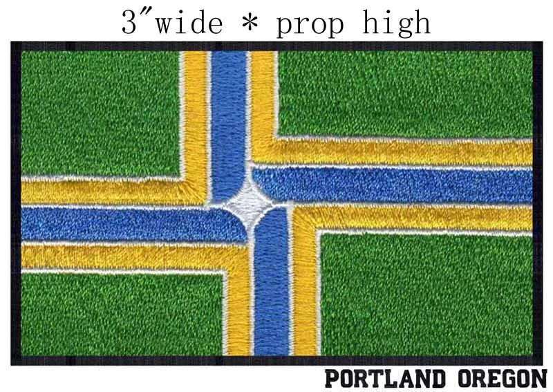 Portland, Oregon USA Flag embroidery patch 3" wide shipping / L-shaped/Easy to sticke/agriculture patch
Portland, Oregon USA Flag embroidery patch 3" wide shipping / L-shaped/Easy to sticke/agriculture patch