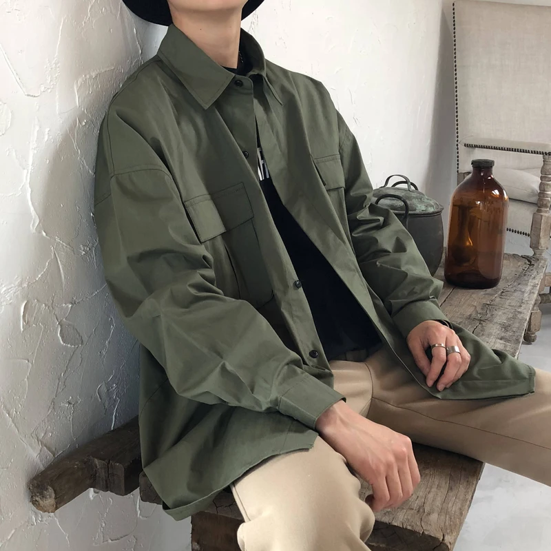 2018 autumn and winter Korean version of the wild Japanese literary wash cotton youth tide men's long-sleeved shirt size M-2XL
2018 autumn and winter Korean version of the wild Japanese literary wash cotton youth tide men's long-sleeved shirt size M-2XL