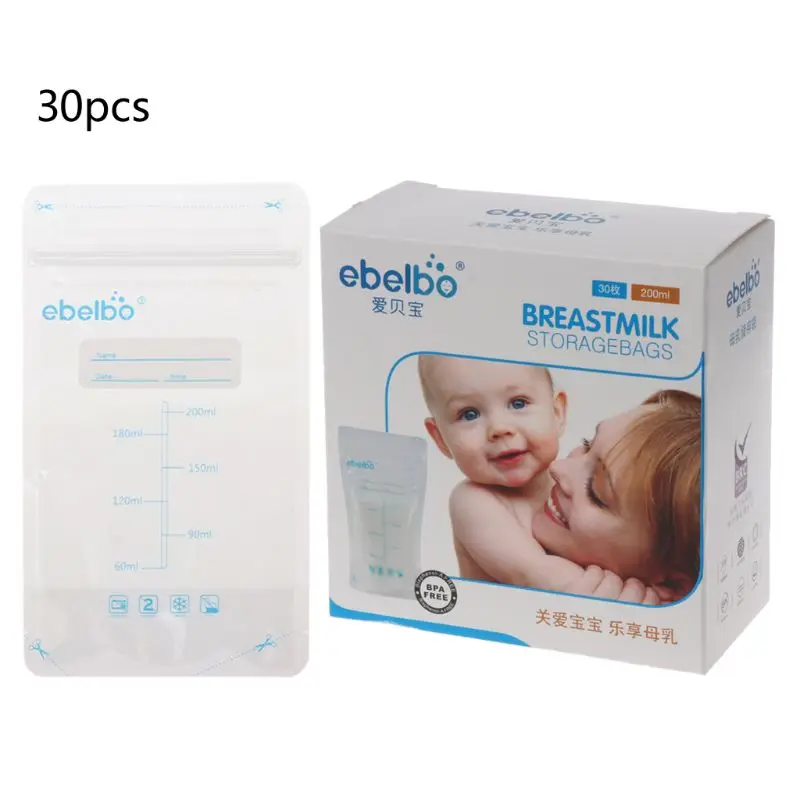 30PCS Mother Baby Supplies Breast Milk Storage Bag 200 ML Food Grade Maternal Baby Storage Milk Pouch
30PCS Mother Baby Supplies Breast Milk Storage Bag 200 ML Food Grade Maternal Baby Storage Milk Pouch