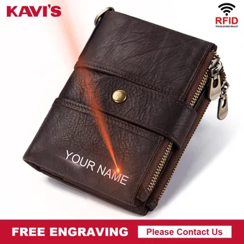 KAVIS Genuine Leather Free Engraving Quality Rfid Wallet Men Crazy Horse Wallets Coin Purse Short Male Money Bag Mini Walet
KAVIS Genuine Leather Free Engraving Quality Rfid Wallet Men Crazy Horse Wallets Coin Purse Short Male Money Bag Mini Walet