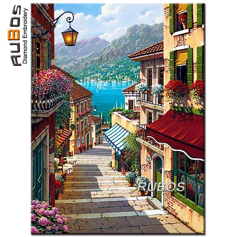 RUBOS 5D DIY Diamond Painting Stairway Town By Sea Full Drill Beads Pattern Diamond Embroidery New Arrivals All For Home Hobbies
RUBOS 5D DIY Diamond Painting Stairway Town By Sea Full Drill Beads Pattern Diamond Embroidery New Arrivals All For Home Hobbies