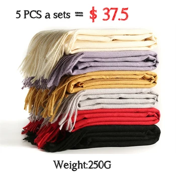 5 Pcs a Sets women scarf fashion soild autumn winter cashmere scarves lady warmer pashmina long scarf wraps foulard femme
5 Pcs a Sets women scarf fashion soild autumn winter cashmere scarves lady warmer pashmina long scarf wraps foulard femme