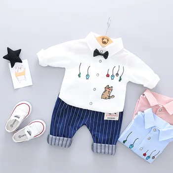 Baby Causal Clothes Sets Baby Girls Boys Clothing Suits Children Embroidered Shirt + Striped Pants 2PCS Kids Clothes Sets
Baby Causal Clothes Sets Baby Girls Boys Clothing Suits Children Embroidered Shirt + Striped Pants 2PCS Kids Clothes Sets