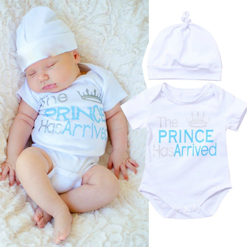 0-18M Soft Cotton Summer Newborn Toddler Kids Baby Boys Infant Prince Romper Jumpsuit + Hat Lovely New Fashion Outfits
0-18M Soft Cotton Summer Newborn Toddler Kids Baby Boys Infant Prince Romper Jumpsuit + Hat Lovely New Fashion Outfits