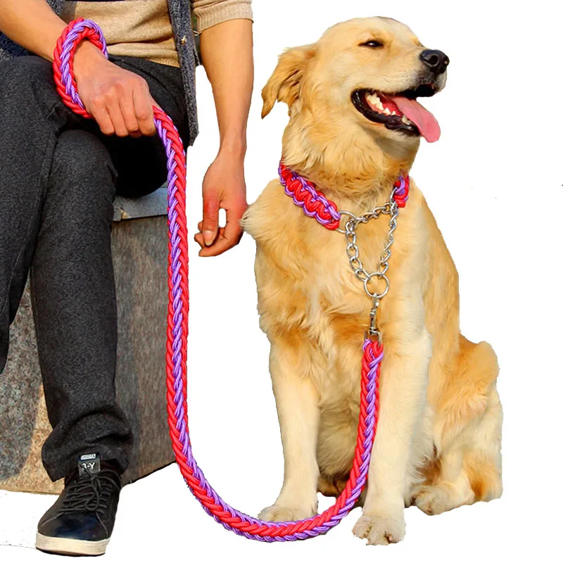 Venxuis Fashion Two-color Collar Eight-strand Rope Leash For Large Dog P Chain Reflective Stitching Bungee Dogs Harness Lead
Venxuis Fashion Two-color Collar Eight-strand Rope Leash For Large Dog P Chain Reflective Stitching Bungee Dogs Harness Lead