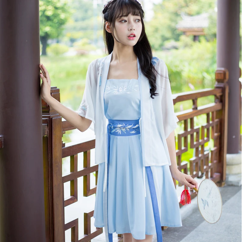 3pieces/set Suit Yulan Costume For Women Hanfu Half-arm National Costume Short Skirt Suit Female Hanfu Cosplay Costumes C135
3pieces/set Suit Yulan Costume For Women Hanfu Half-arm National Costume Short Skirt Suit Female Hanfu Cosplay Costumes C135