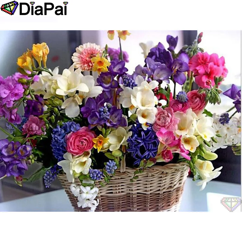 DIAPAI 100% Full Square/Round Drill 5D DIY Diamond Painting "Flower basket" Diamond Embroidery Cross Stitch 3D Decor A21057
DIAPAI 100% Full Square/Round Drill 5D DIY Diamond Painting "Flower basket" Diamond Embroidery Cross Stitch 3D Decor A21057