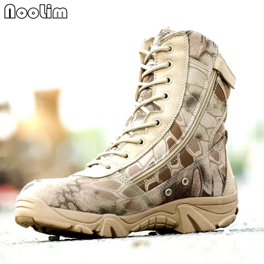 

2017 New Men Camouflage and Black Tactical Combat Boots Asker Bot Men Outdoor Boots Army Shoes Men Climbing Shoes