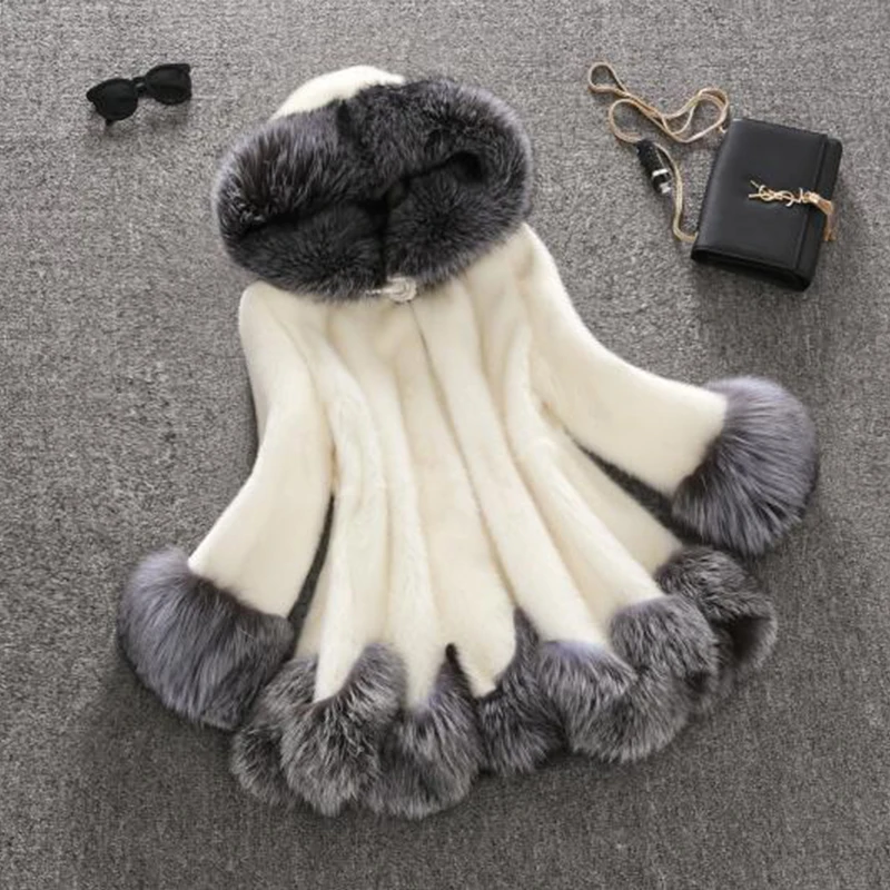 Faux Fox Fur Hooded Slim Women Jacket Plus Size 6XL 2019 Winter Jacket Women Faux Mink Fur Winter Coat Women Parka Female QH324
Faux Fox Fur Hooded Slim Women Jacket Plus Size 6XL 2019 Winter Jacket Women Faux Mink Fur Winter Coat Women Parka Female QH324