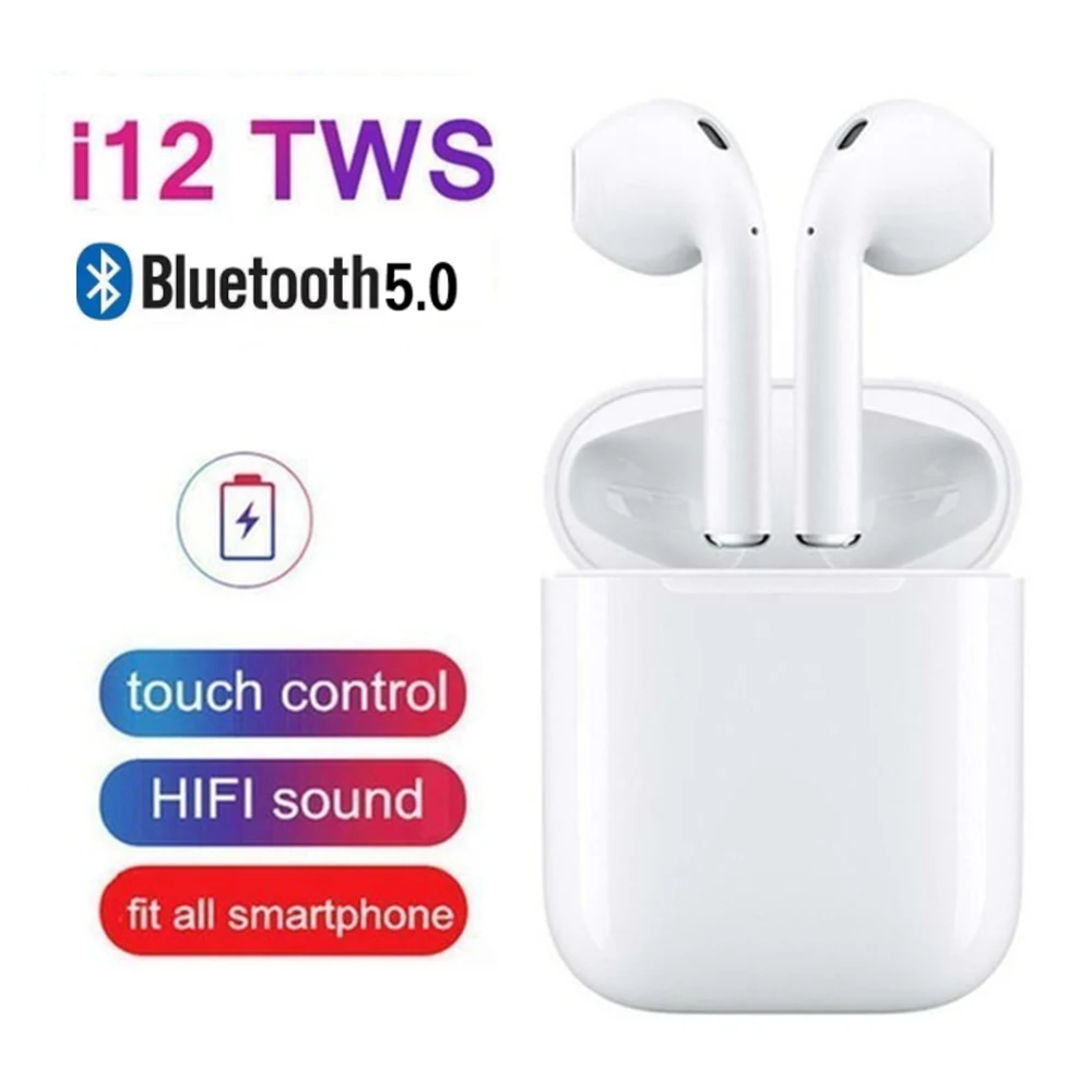 i12 TWS Bluetooth Earphone Wireless earphones Touch control Earbuds 3D Surround Sound Charging case for iPhone Android Headset
i12 TWS Bluetooth Earphone Wireless earphones Touch control Earbuds 3D Surround Sound Charging case for iPhone Android Headset