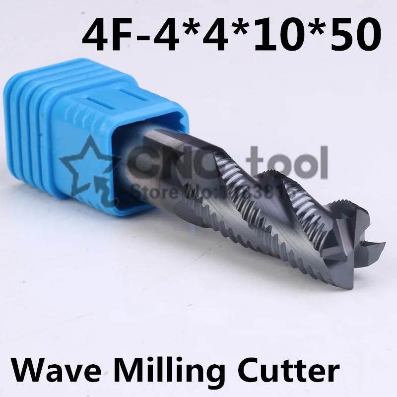 Wave Carbide Milling Cutter 4F-4.0MM,4*4*10*50MM alloy Rough milling cutter,CNC milling machine, CNC milling tools, Nc tool
Wave Carbide Milling Cutter 4F-4.0MM,4*4*10*50MM alloy Rough milling cutter,CNC milling machine, CNC milling tools, Nc tool
