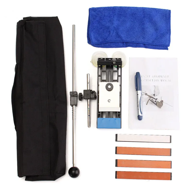 Kitchen Knives Professional Knife Sharpener Kit Sharpening System Fix-angle with 4 Stones Tools
Kitchen Knives Professional Knife Sharpener Kit Sharpening System Fix-angle with 4 Stones Tools