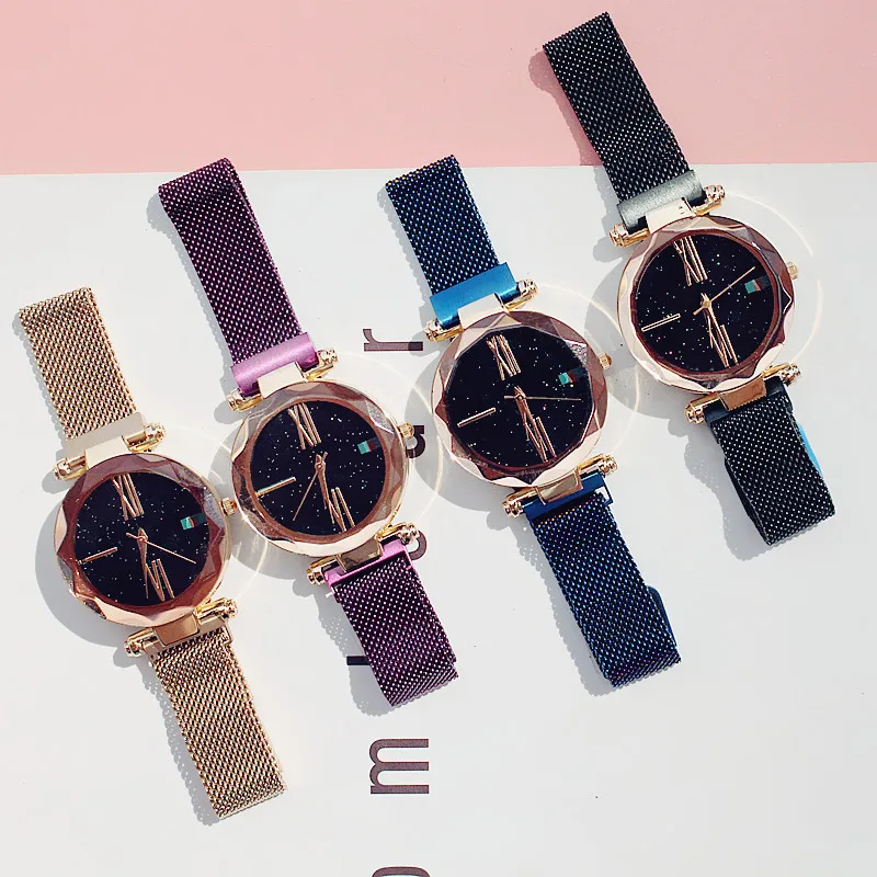 Fashion Women Watch Purple Stylish Rhinestone Mesh Belt Lady Wristwatch Magnet Buckle Casual Business Female Quartz Watch New
Fashion Women Watch Purple Stylish Rhinestone Mesh Belt Lady Wristwatch Magnet Buckle Casual Business Female Quartz Watch New