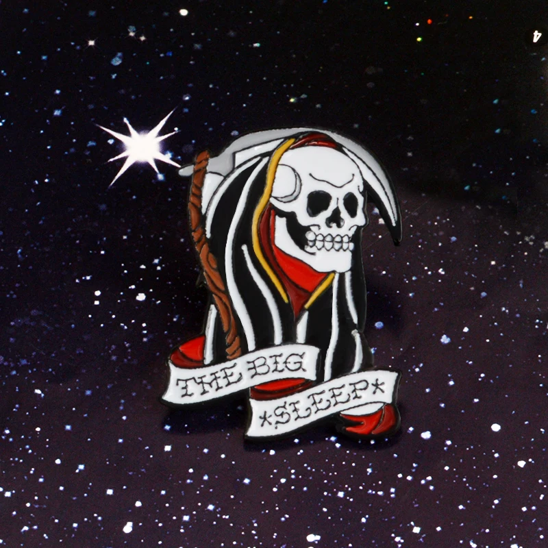 Halloween Death Enamel pins Goth punk skull brooch lapel pin Halloween pin Jewelry for new year gifts Collar Accessories
Halloween Death Enamel pins Goth punk skull brooch lapel pin Halloween pin Jewelry for new year gifts Collar Accessories