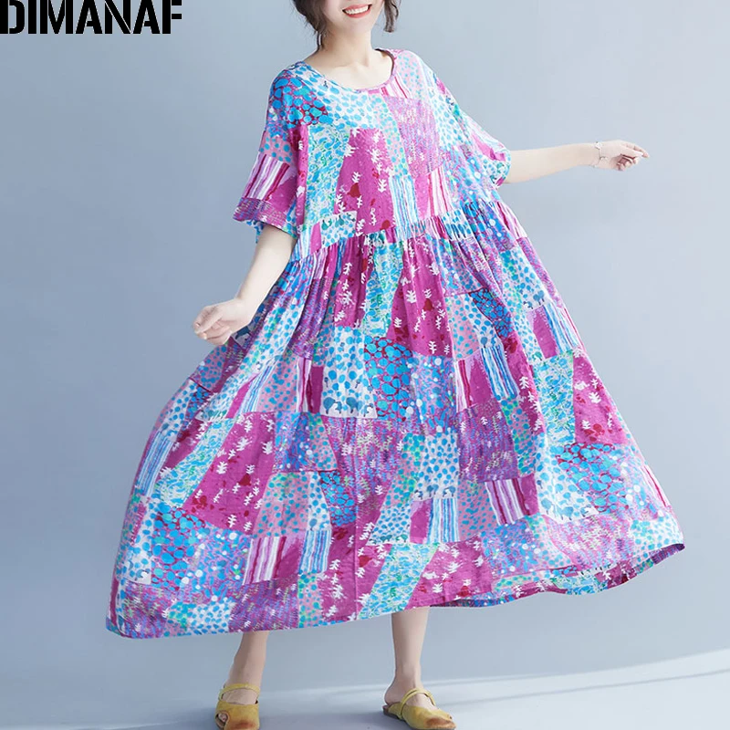 DIMANAF Plus Size Women Dress Summer Beach Style Female Vestidos Loose Casual Holiday Sundress Maxi New Dress Large Size 5XL 6XL
DIMANAF Plus Size Women Dress Summer Beach Style Female Vestidos Loose Casual Holiday Sundress Maxi New Dress Large Size 5XL 6XL