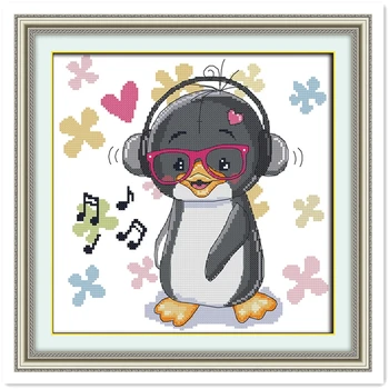 Little Penguin 1 joy sunday DIY Set Chinese Counted Cross Stitch Pattern Home Decor Embroidery Cross Set 11CT Printed On Canvas
Little Penguin 1 joy sunday DIY Set Chinese Counted Cross Stitch Pattern Home Decor Embroidery Cross Set 11CT Printed On Canvas