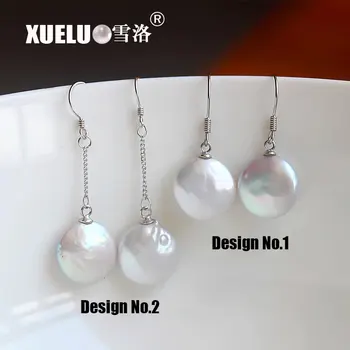 XUELUO 925 Sterling Silver Coin Baroque Genuine Freshwater Pearl Drop Earrings Jewelry Dangle Earrings
XUELUO 925 Sterling Silver Coin Baroque Genuine Freshwater Pearl Drop Earrings Jewelry Dangle Earrings