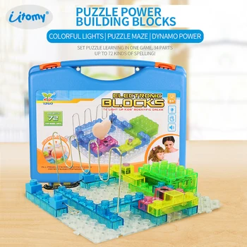 Circuit Kit With Lighted Bricks 72 Projects Integrated Circuit Electronic Building Blocks STEM Educational Science toys for Kids
Circuit Kit With Lighted Bricks 72 Projects Integrated Circuit Electronic Building Blocks STEM Educational Science toys for Kids