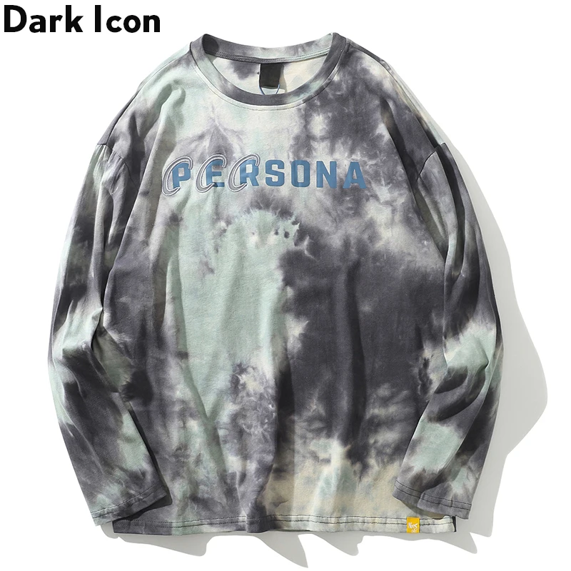 Dark Icon Tie Dyeing Embroidery Long Sleeved T-shirt Men Round Neck Loose Tshirts Korean Style Men's Tee Shirt
Dark Icon Tie Dyeing Embroidery Long Sleeved T-shirt Men Round Neck Loose Tshirts Korean Style Men's Tee Shirt