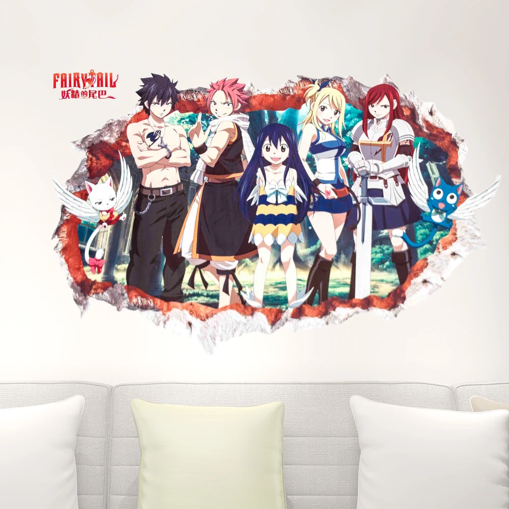 New Anime Fairy Tail Smashed Wall 3D Look Cosplay Poster Kids Boys Girls Bedroom Wall Stickers Decorative Party Decor Decal
New Anime Fairy Tail Smashed Wall 3D Look Cosplay Poster Kids Boys Girls Bedroom Wall Stickers Decorative Party Decor Decal