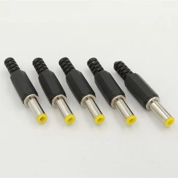 100pcs dc 5.5x2.1mm Power cable Male Plug Connector Adapter jack