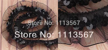 Wholesale 30 yards 1Row Black Organza Stretch Sequin Beaded Lace Trim Sewing Suppliers Sewing Trim 23mm T42
Wholesale 30 yards 1Row Black Organza Stretch Sequin Beaded Lace Trim Sewing Suppliers Sewing Trim 23mm T42
