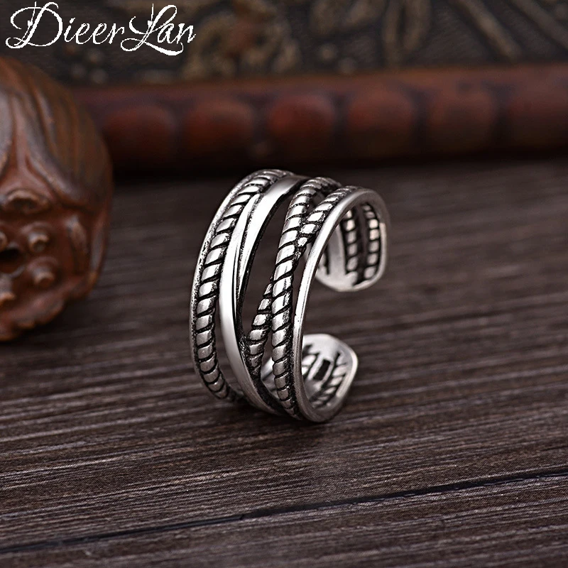 DIEERLAN Exaggerated Retro 925 Sterling Silver Multi Layer Rings for Women Bohemian Vintage Adjustable Antique Ring Anillos
DIEERLAN Exaggerated Retro 925 Sterling Silver Multi Layer Rings for Women Bohemian Vintage Adjustable Antique Ring Anillos