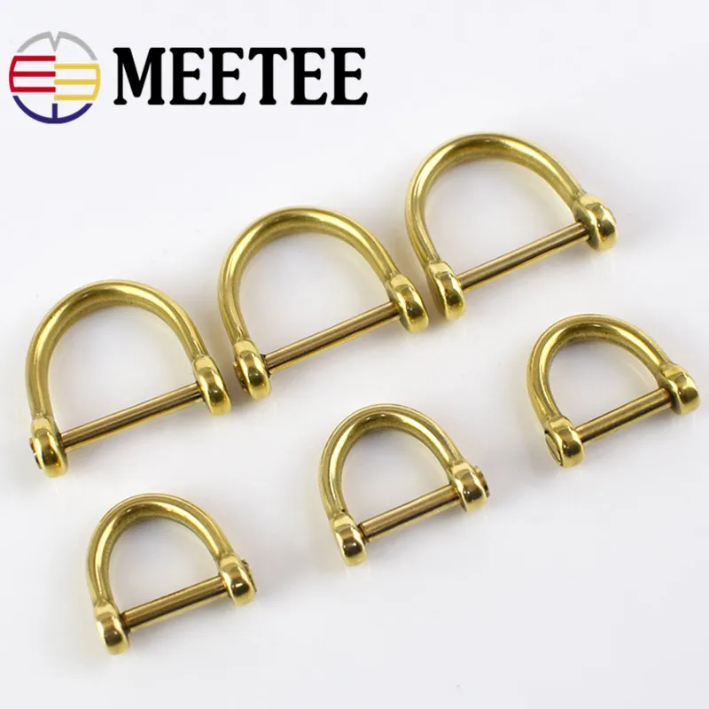 Meetee 2Pcs Solid Brass D Shackle Clasp Metal Buckles Keychain Ring Hook Bag Strap Clasps DIY Leather Craft Accessories KY923
Meetee 2Pcs Solid Brass D Shackle Clasp Metal Buckles Keychain Ring Hook Bag Strap Clasps DIY Leather Craft Accessories KY923