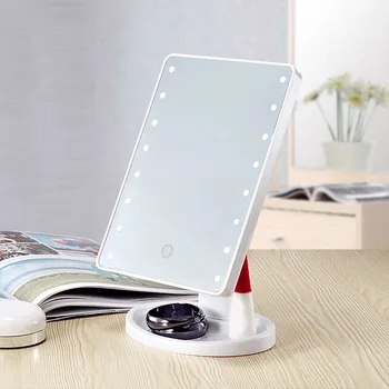 New Touch Screen Makeup Mirror Adjustable USB Rechargeable Charger Beauty Light Adjustable Mirror 180 Rotation 22LEDs
New Touch Screen Makeup Mirror Adjustable USB Rechargeable Charger Beauty Light Adjustable Mirror 180 Rotation 22LEDs
