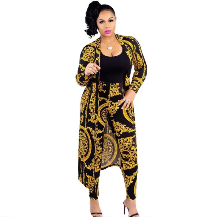 Women new national print Trench Coat tops pencil long pants two pieces sets sexy bodycon tracksuits suits 5colors X9041
Women new national print Trench Coat tops pencil long pants two pieces sets sexy bodycon tracksuits suits 5colors X9041