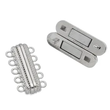 Magnetic Hematite Magnetic Clasps Rectangle silver color 28mm(1 1/8") x 14.5mm( 5/8"), 1 Piece new
Magnetic Hematite Magnetic Clasps Rectangle silver color 28mm(1 1/8") x 14.5mm( 5/8"), 1 Piece new